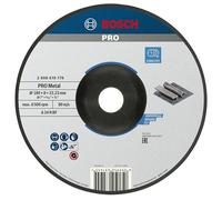 Bosch Professional 1x mola da sbavo Standard for Metal (per metallo, Ø 180 x 8 x 22,23 mm, centro depresso, accessori per smerigliatrice angolare)
