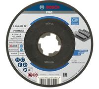 Bosch Professional 1x Mola da sbavo Standard for Metal X-LOCK (per metallo, Ø 115 x 2.5 x 22,23 mm, centro depresso, accessori per smerigliatrice angolare)