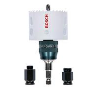 Bosch Professional 2608594301 Set seghe a tazza Progressor for Wood & Metal Starter Kit, legno e metallo, accessorio per foratrice, Ø 68 mm