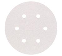 Bosch Professional 2608605024 - Fogli abrasivi per levigatrici orbitali casuali, ideali per vernice, diametro 150 mm, 6 fori-grana 80