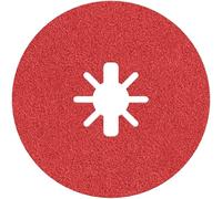 Bosch Professional 2608619185 Disco Abrasivo in Fibra, per Metallo/Inox, X-Lock, R780, Ø125 mm, Grana 60, Diametro Ø: 22.23 mm