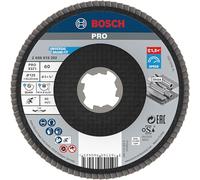 Bosch Professional 2608619202 Disco Lamellare Bombato, per Metallo, X-Lock, X571, Ø125 mm, Grana K60
