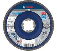 Bosch Professional 2608619208 Disco Lamellare Dritto, per Metallo, X-Lock, X571, Ø115 mm, Grana K120, Diametro Ø 22.23 mm