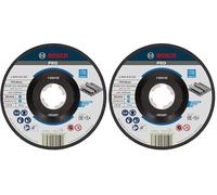 Bosch Professional 2608619257 Mola da Taglio a Centro Depresso, per Metallo, X-Lock, Ø125 mm, Diametro Ø: 22.23 mm, Spessore: 2.5 mm (Confezione da 2)