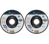 Bosch Professional 2608619259 Mola da Sbavo a Centro Depresso, per Metallo, X-Lock, Ø125 mm, Diametro Ø: 22.23 mm, Spessore: 6 mm (Confezione da 2)