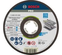Bosch Professional 2608619260 Mola da Taglio Dritta, per Inox, X-Lock, Ø115 mm, Diametro Ø: 22.23 mm, Spessore: 1.6 mm