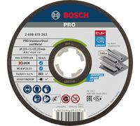 Bosch Professional 2608619263 Mola da Taglio Dritta, per Inox e Metallo, X-Lock, Ø115 mm, Diametro Ø: 22.23 mm, Spessore: 1 mm