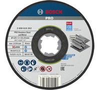 Bosch Professional 2608619267 Mola da Taglio Dritta Standard di, 10 Pezzi, per Inox, X-Lock, Ø125 mm, Diametro Ø: 22.23 mm, Spessore: 1 mm