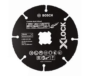 Bosch Professional 2608619284 Mola da Taglio, per Legno e Plastica, X-Lock, Ø125 mm, Diametro Ø: 22.23 mm, Spessore: 1 mm