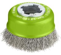 Bosch Professional 2608620728 Spazzola a Tazza Ondulato Clean, per Inox, X-Lock, Ø 75 mm, Inossidabile, Spessore Filo 0.3 mm, per Ø125 mm