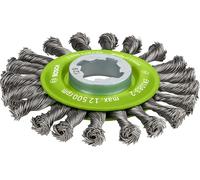 Bosch Professional 2608620733 Spazzola a Disco Intrecciato Heavy, per Inox, X-Lock, Inossidabile, Ø 115 mm, Spessore Filo 0.5 mm