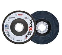 Bosch Professional 260925C113 2 x Disco Lamellare X-LOCK, dimensioni Grana K40, Angolato, Accessorio per Smerigliatrice Angolare, Ø 115 mm