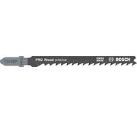 Bosch Professional 3 x Lame per seghetto alternativo T 144 DP Precision for Wood (per Legno tenero, straight cut, accessorio Seghetto alternativo)