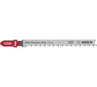 Bosch Professional 3x Lame per seghetto alternativo Expert T 102 H Clean for PVC (per Fogli in PVC, PA, PS, accessorio Seghetto alternativo)