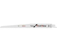 Bosch Lama per sega a sciabola S 1111 DF Heavy, legno e metallo, 225 mm, 5 pezzi