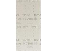 Bosch Professional 50x Abrasivi a rete Expert M480 (per Legno duro, Vernice su legno, 115x230 mm, Grana 220, accessorio Levigatrice orbitale)