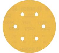 Bosch Carta abrasiva Expert C470 per levigatrice rotorbitale, 150mm, 6 fori, G 400 Quantità:50