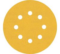 Bosch Professional 50x Carte Abrasive Expert C470 con 8 Fori per Legno Duro, Vernice su Legno, Ø 125 mm, Grana 240, Accessorio Levigatrice Rotoorbitale