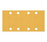 Bosch Professional 50x Carte abrasive Expert C470 con 8 fori (per Legno duro, Vernice su legno, 93x186 mm, Grana 180, accessorio Levigatrice orbitale)