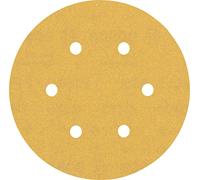 Bosch Professional 5x Carte Abrasive Expert C470 con 6 Fori per Legno Duro, Vernice su Legno, Ø 150 mm, Grana 180, Accessorio Levigatrice Rotoorbitale