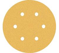 Bosch Professional 5x Carte Abrasive Expert C470 con 6 Fori per Legno Duro, Vernice su Legno, Ø 150 mm, Grana 80, Accessorio Levigatrice Rotoorbitale