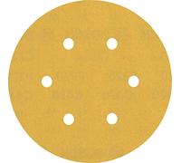 Bosch Professional 5x Carte Abrasive Expert C470 con 6 Fori per Legno Duro, Vernice su Legno, Ø 150 mm, Grana 320, Accessorio Levigatrice Rotoorbitale