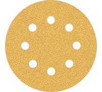 Bosch Professional 5x Carte Abrasive Expert C470 con 8 Fori per Legno Duro, Vernice su Legno, Ø 115 mm, Grana 60, Accessorio Levigatrice Rotoorbitale