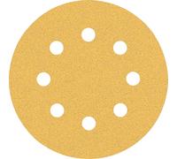 Bosch Professional 5x Carte Abrasive Expert C470 con 8 Fori per Legno Duro, Vernice su Legno, Ø 115 mm, Grana 80, Accessorio Levigatrice Rotoorbitale
