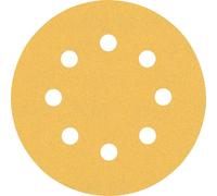 Bosch Professional 5x Carte Abrasive Expert C470 con 8 Fori per Legno Duro, Vernice su Legno, Ø 115 mm, Grana 120, Accessorio Levigatrice Rotoorbitale