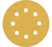 Bosch Professional 5x Carte Abrasive Expert C470 con 8 Fori per Legno Duro, Vernice su Legno, Ø 115 mm, Grana 320, Accessorio Levigatrice Rotoorbitale