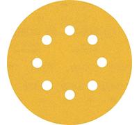 Bosch Professional 5x Carte Abrasive Expert C470 con 8 Fori per Legno Duro, Vernice su Legno, Ø 125 mm, Grana 240, Accessorio Levigatrice Rotoorbitale