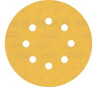 Bosch Professional 5x Carte Abrasive Expert C470 con 8 Fori per Legno Duro, Vernice su Legno, Ø 125 mm, Grana 400, Accessorio Levigatrice Rotoorbitale