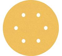 Bosch Professional 6x Set Carte Abrasive Expert C470 con 6 Fori per Legno Duro, Vernice su Legno, Ø 150 mm, Grana 60/120/240, Accessorio Levigatrice Rotoorbitale