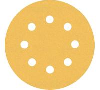 Bosch Professional 6x Set Carte Abrasive Expert C470 con 8 Fori per Legno Duro, Vernice su Legno, Ø 115 mm, Grana 60/120/240, Accessorio Levigatrice Rotoorbitale