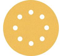 Bosch Professional 6x Set Carte Abrasive Expert C470 con 8 Fori per Legno Duro, Vernice su Legno, Ø 125 mm, Grana 60/120/240, Accessorio Levigatrice Rotoorbitale