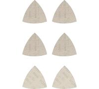 Bosch Professional 6x Set di Abrasivi a Rete Expert M480 per Legno Duro, Vernice su Legno, 93x93 mm, Grana 80/120/180, Accessorio Levigatrice a Delta