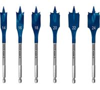 Bosch Professional 6x Set di mecchie a spada Expert SelfCut Speed (per Legno tenero, Truciolato, Ø 14-24 mm, accessorio Trapano a percussione)