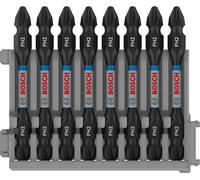 Bosch Professional 8 pz. di Bit di Avvitamento Doppi Set Phillips (Impact Control, 8 x PH2-PH2 Bits, Lunghezza 65mm, Pick and Click, Accessorio Avvitatore a Impulsi)