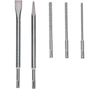 Bosch Professional Accessories SDS-Plus, set di punte e scalpello, 5 pezzi