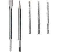 Bosch Professional Accessories SDS-Plus, set di punte e scalpello, 5 pezzi