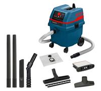Bosch Professional Aspiratore a Umido/A Secco Gas 25 L Sfc (Incl. Bocc. Solidi, Bocc. a Lancia, Tubo Fless. 3 M,Set Bocc. Pavimenti, Sacc. di Carta,1 Filtro Poliestere,Impugn. Regol.Aria,2 Tubi Asp.)
