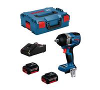 Bosch professional avvitatore a massa battente bosch gds 18v-750 c (2 x 5,0 ah + gal18v-40 + l-boxx 136) 4059952655154