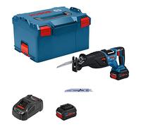 Bosch Professional BITURBO Sega universale a batteria GSA 18V-28 (incl. 2 batterie PROCORE da 5.5 Ah, caricabatteria GAL 1880, in L-BOXX)