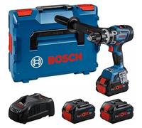Bosch Professional BITURBO Trapano-avvitatore con percussione a batteria GSB 18V-150 C (coppia di serraggio max. 150 Nm, incl. 3 batterie ProCORE 8.0Ah, caricabatteria GAL 1880 CV, in L-BOXX)