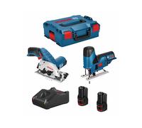 BOSCH Kit 12V B12GKSGST2bat3a-40 (GKS 12V-26 + GST 12V-70 + 2 x 3,0 Ah + GAL12V-40 + L-Boxx 136)