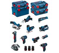 BOSCH Kit 12V BMK10-28DD3 (GSR12V-15+GDR12V-105+GKS12V-26+GWS12V-76+GST12V-70+GOP12V-28+GSA12V-14+GWB12V-10+GLI12V-80+GHO12V-20)