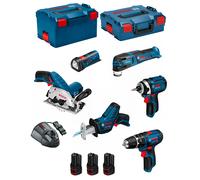 Bosch professional bosch kit 12v bmk6-28bd3 (gsb 12v-15+gdr 12v-105+gks 12v-26+gop 12v-28+gsa 12v-14+gli 12v-80+3 x 2,0ah+gal1230cv) 0660989123703