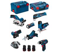 BOSCH Kit 12V BMK7-28AD3 (GSR 12V-15+GKS 12V-26+GWS 12V-76+GST 12V-70+GOP 12V-28+GSA 12V-14+GLI 12V-80+3 x 2,0Ah+GAL1230CV)