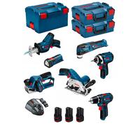BOSCH Kit 12V BMK7-28DD3 (GSR 12V-15 + GDR 12V-105 + GKS 12V-26 + GOP 12V-28 + GSA 12V-14 + GLI 12V-80 + GHO 12V-20)