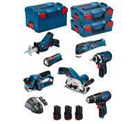 Bosch professional bosch kit 12v bmk7-28ed3 (gsb 12v-15 + gdr 12v-105 + gks 12v-26 + gop 12v-28 + gsa 12v-14 + gli 12v-80 + gho 12v-20) 0660989123956